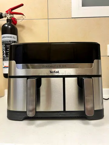 Tefal Dual Easy Pro 2-Basket Deep Fryer - Stainless Steel