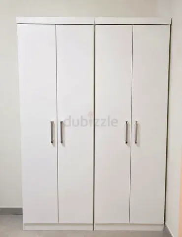 White 2-Door 5 Wardrobe / Armoire - Good Condition