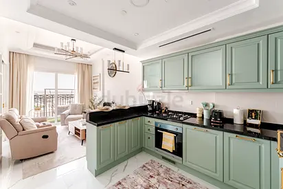 Luxury 1BR | Lagoon & Pool View | Sunset Balcony | Vincitore Benessere  | Arjan