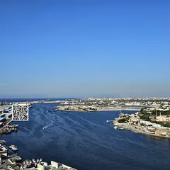 For annual rent, furnished in Al Waha Towers, two bedrooms and a classy living room, 2 bathrooms and