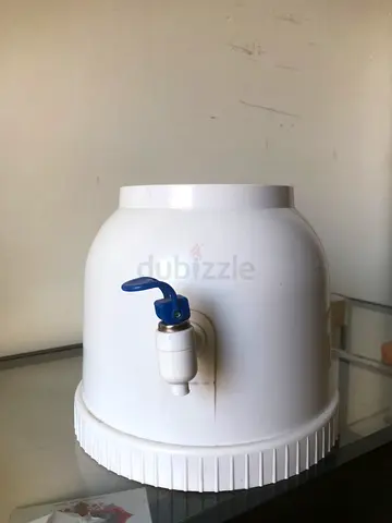 White Water Dispenser Base with Tap - Good Working Condition