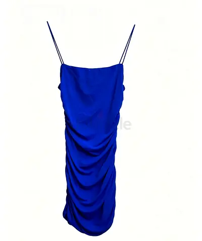 WHITE FOX Blue Spaghetti-Strap Mini Dress