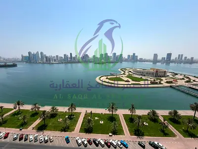 4-Bedroom Apartment for Annual Rent in Al Majaz 3 Sharjah with spacious rooms sea views balcony and a prime location near Al Khan Corniche