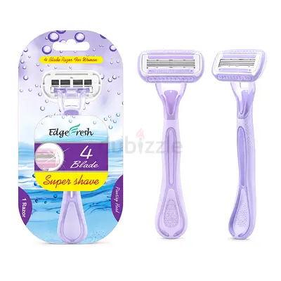 EdgeFresh 4-Blade Women's Disposable Razor - Light Purple