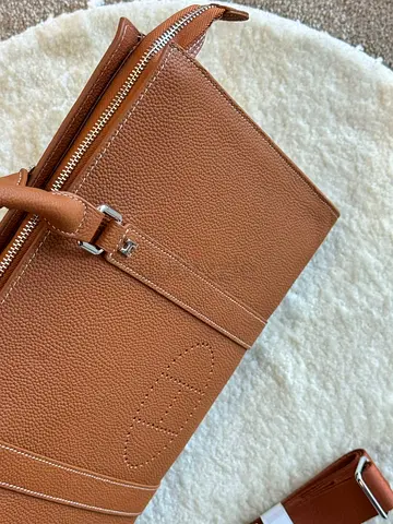 Leather Hermes business bag