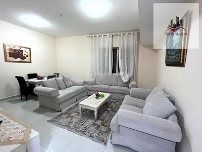 Sharjah Al Taawun, two-bedroom apartment, hall, kitchen, and two bathrooms