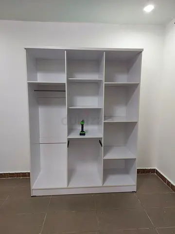 White Modular Shelving Unit / Bookcase - Good quality