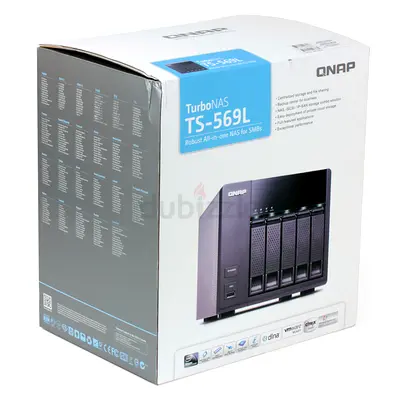QNAP TS-569L TurboNAS (Network Attached Storage) with original box (NEW. NEVER USED)