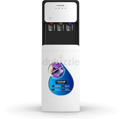 KROME Bottom-Loading Water Dispenser | KR-WDBL1003TSP | Hot, Cold & Warm Water | Child Safety Lock