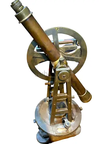 Vintage Brass Theodolite / Surveying Transit - Decorative & Collectible
