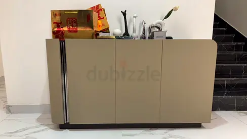 Modern Beige Sideboard / Storage Cabinet - Excellent Condition