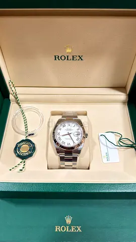 Rolex Datejust 41mm 2026 White dial fluted bezel brand new unworn