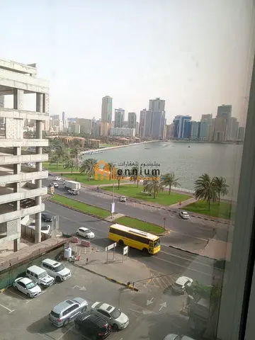 Open Space Office for Rent in Al Majaz 1, 1400 Sqft, Luxury Tower, Free AC, Prime Location, AED 70,000 Yearly, 2 Cheques