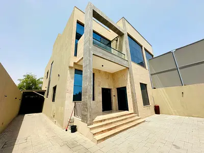 Luxury 5BR Villa for Rent in Al Jazzat, Sharjah | 6 Baths, Maid’s Room, Large Majlis, Courtyard, Balcony, Central AC & Parking