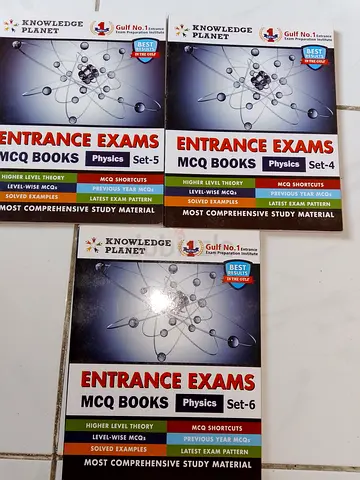 Entrance Exams MCQ Books Physics Set (Set-4, Set-5, Set-6) - Knowledge Planet