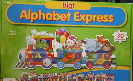 Big! Alphabet Express 30-piece Floor Puzzle - Kids Educational Toy, Brand New