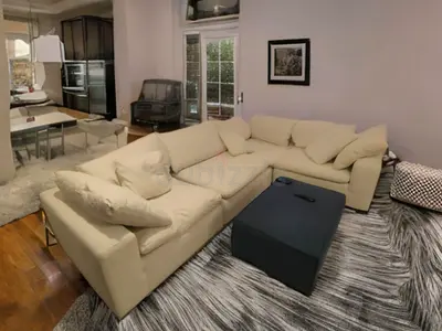 Expensive quality marina home feather 🪶 filled modular couch white color