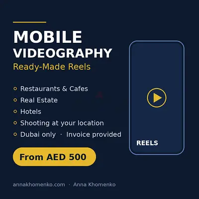 Mobile Videography Ready-Made Reels Dubai (From AED 500)