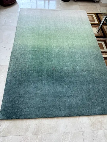 IKEA Hotellrum Gradient Rug, high pile, blue/green/white, 200x300cm