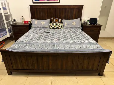 Master Bedroom Set (King size Bed, Side table and Dresser