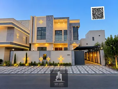 Modern villa for sale, ground and first floors, with a garden and a terrace. Freehold ownership. Du