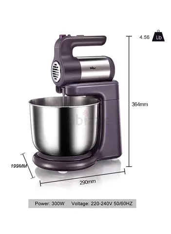 Stand Mixer 300W with Stainless Steel Bowl - Good Condition