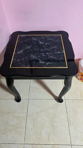 2 Black Marble Pattern Coffee Table