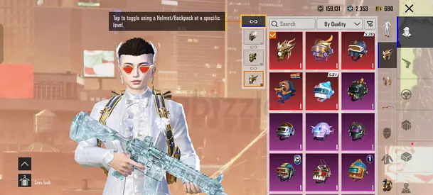 PUBG Mobile account - multiple rare weapon & helmet skins, ready to play