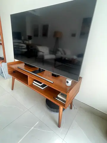 Mid-century Modern Wooden West Elm TV Stand / Entertainment Unit - Good Condition