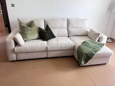 IKEA Esklstuna L shape Sofa Bed Beige