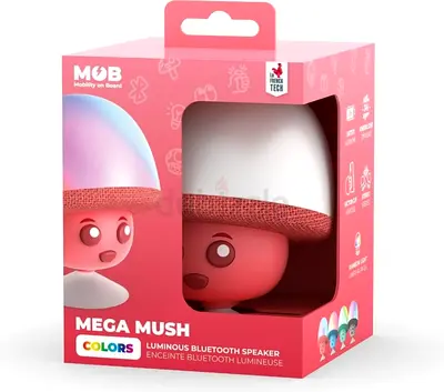 MOB Mega Mush Luminous Bluetooth Speaker (Red) - New in Box