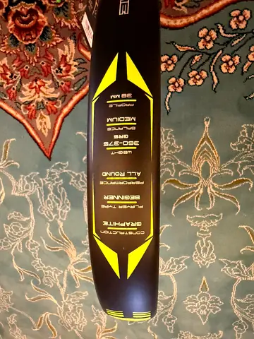 Dunlop Rocket Ultra padel Racket. Black/neon Yellow