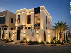 Luxury corner villa for sale – 4 master bedrooms – close to mosque and services, includes regist
