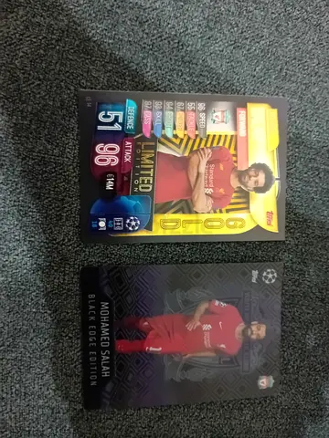 Mohamed Salah Limited Edition Football Trading Cards - 2 Cards
