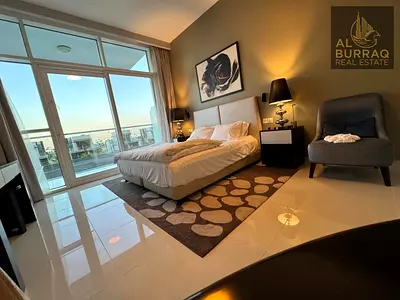 Large Furnished Studio | Golf View | Balcony | Up to 12 cheques
