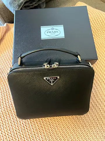 Prada Brique Saffiano Leather Bag Medium