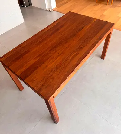 Solid Wood Dining Table or Desk - Rectangular, 6-Seater MUJI Brand