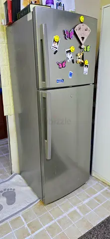 Samsung stainless steel double-door refrigerator - good working condition