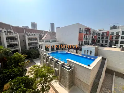 TOP FLOOR POOL VIEW 1BHK DECENT TERRACE SEMI CLOSED KITCHEN
