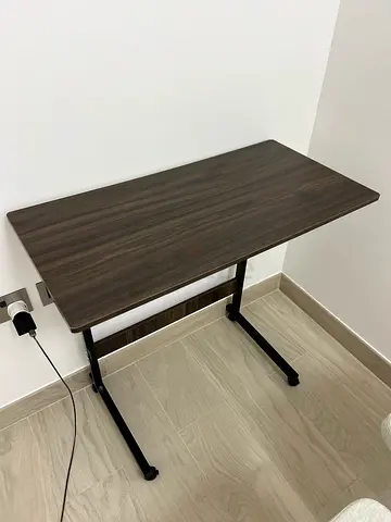 Adjustable Height Mobile Desk / Laptop Table – 80×40cm