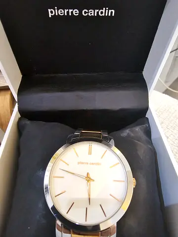 Pierre Cardin men's wristwatch - stainless steel, white dial