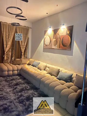 A family apartment with exceptional space in Ajman One Towers, featuring 3 master bedrooms, a master maid's room, and a private parking space.
