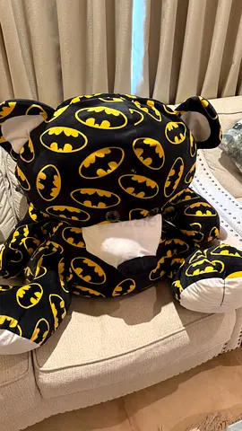 Large Batman-patterned Teddy Bear plush toy - good condition