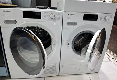 Free Delivery- Miele 9KG Washer 9KG 💯  Dryer Pair - White, Good Working Condition