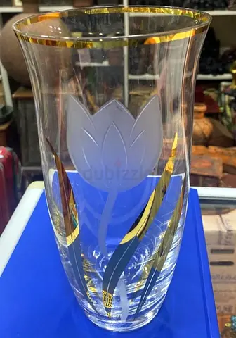 Decorative crystal vase