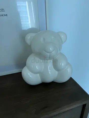 White Ceramic Bear Decorative Ornament