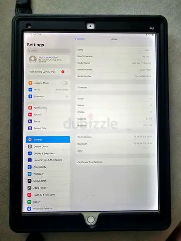 iPad Pro 12.9" (1st Gen) 32GB in protective case - used