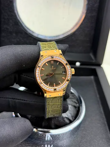 Hublot classic fusion green watch
