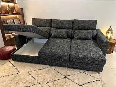 L-Shape Corner Sofa Bed
A perfect combination of comfort and functionality. Converts easily into a b