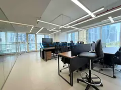 Fully Furnished & Fitted Individual Office with Stunning Lake View in JLT